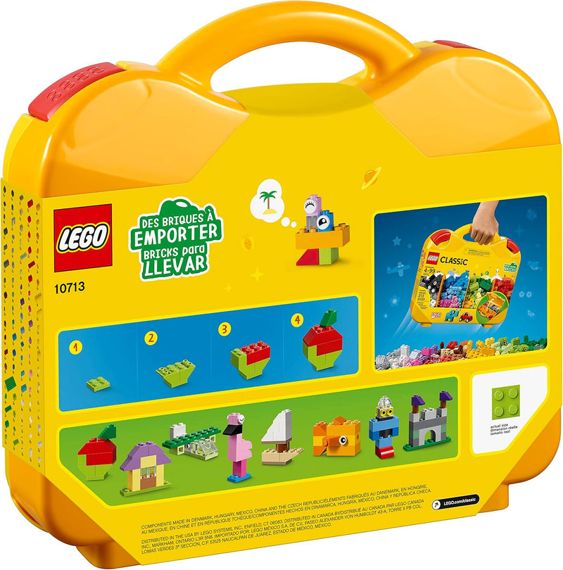 LEGO 10713 Classic Bausteine Starterkoffer – Kinderspielzeug für Mädchen und Jungen ab 4 Jahren & 11