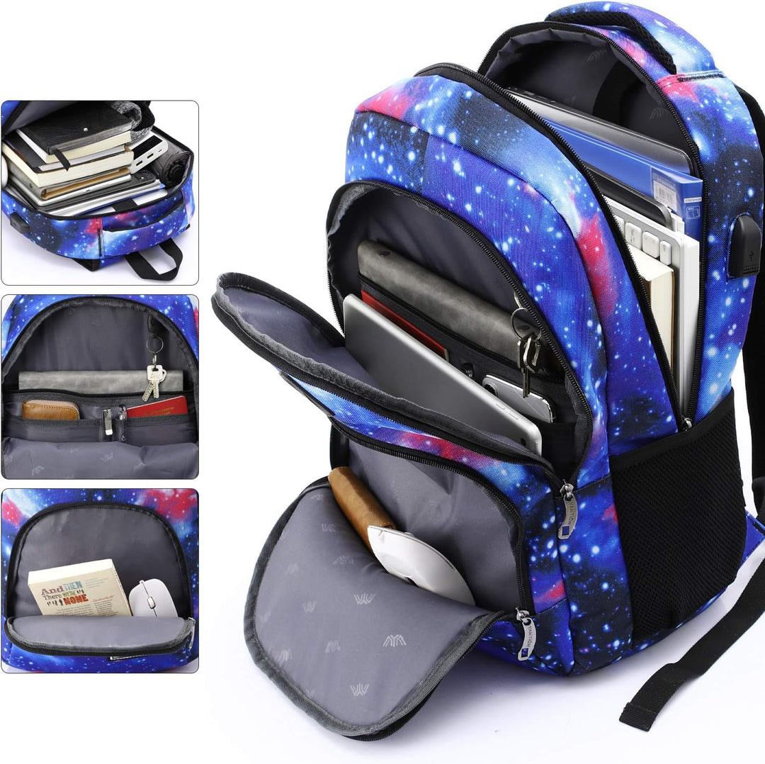 YAMTION Schulrucksack Mädchen Teenager,Schulrazen Teenager Schultasche Jungen Teenager mit 15.6 Zoll