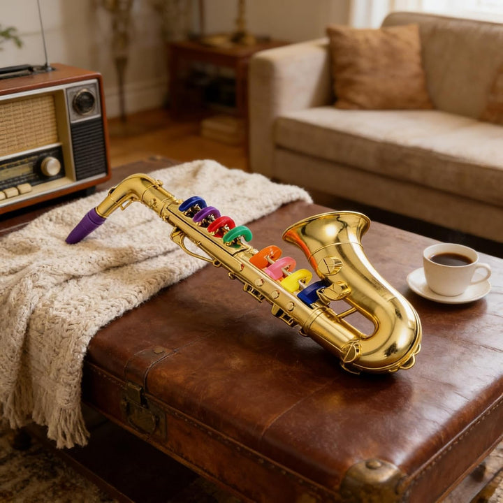 Spielzeugsaxophon In True Size - Pädagogisches Spielzeug, Musikinstrument Für Kinder, Nettes Musikbl