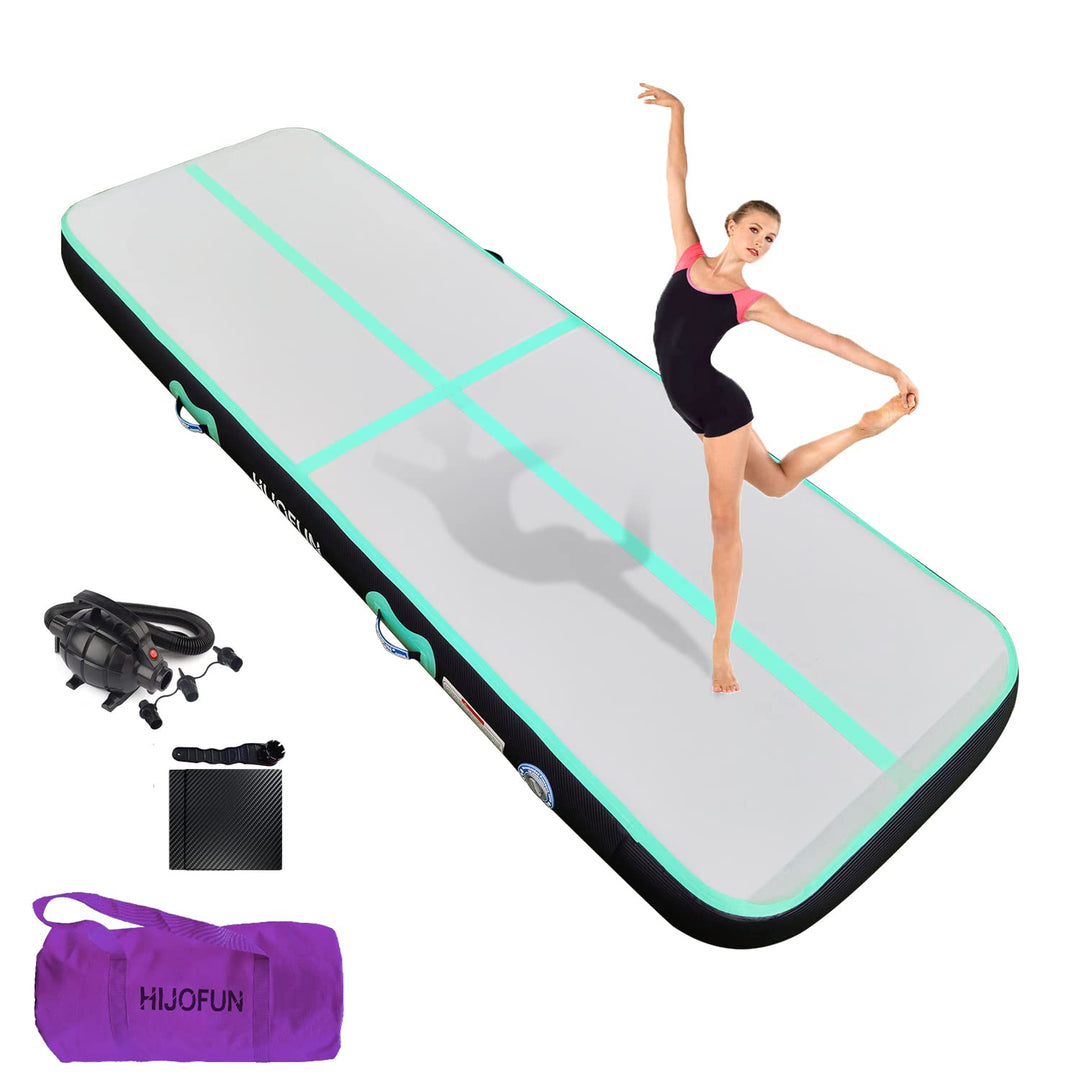 HIJOFUN Aufblasbare Gymnastik Tumbling Matten 3M 4M 5M 6M 20CM Höhe Trainings Matte Länge Bodenmatte