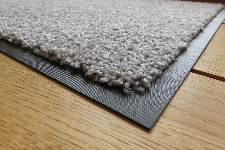 oKu-Tex Fussmatte | Schmutzfangmatte | "Eco-Clean"| Silber/Grau | Recycling-Gummi | für innen | Eing