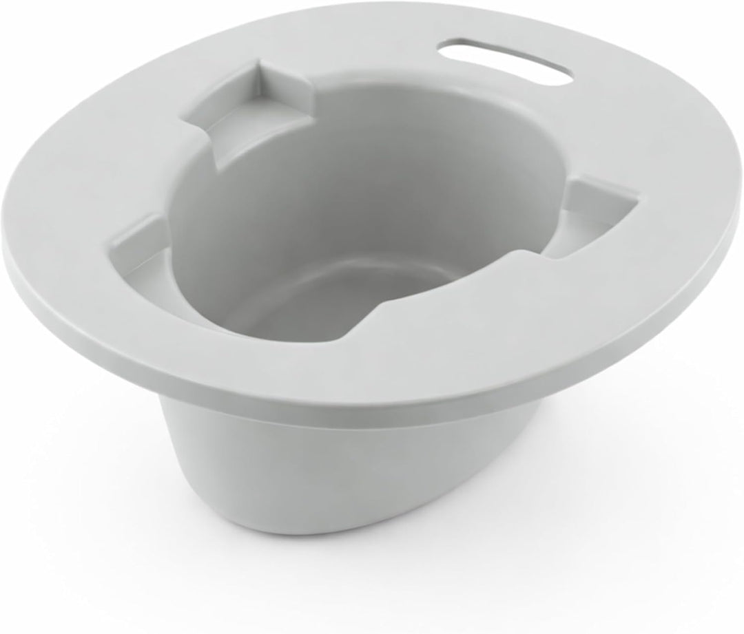 Töpfchen Sitzauflage Toilette, Touristentopf, Kinderfuss, Tragbar, 3in1 Nachttasse (Beige), Beige
