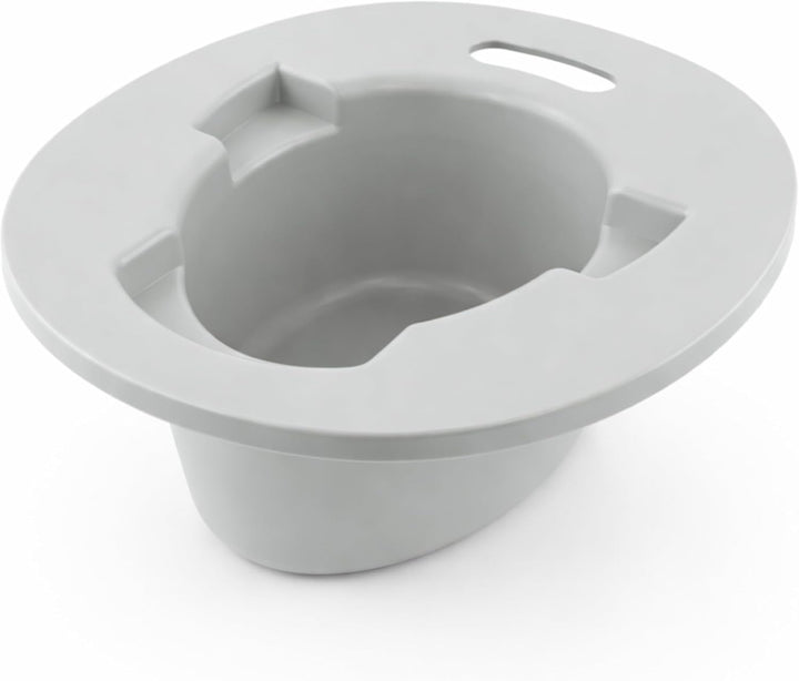 Töpfchen Sitzauflage Toilette, Touristentopf, Kinderfuss, Tragbar, 3in1 Nachttasse (Beige), Beige