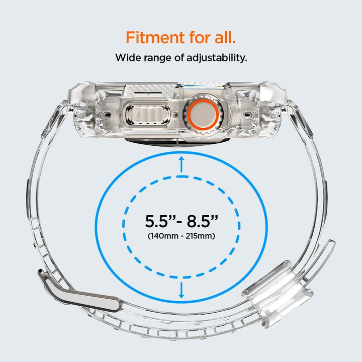 Spigen Rugged Armor Pro Hülle mit Band für Apple Watch Ultra 3/2/1 49mm | TPU-Unibody-Hülle mit Armb