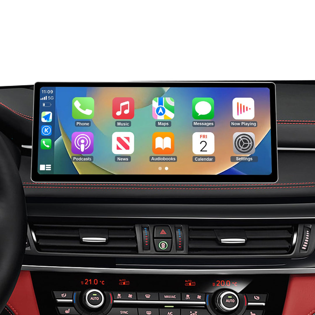 Road Top 12,3 Zoll Autoradio Carplay für BMW X5 X6 F15/F16 EVO (2016-2020) | Linux HD Touchscreen mi