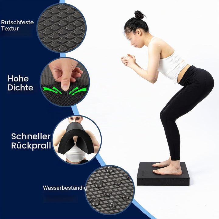 StrongTek Extra breites Schaumstoff-Balance-Pad für Physiotherapie, 48,3 x 40,1 x 6,1 cm, hochdichte
