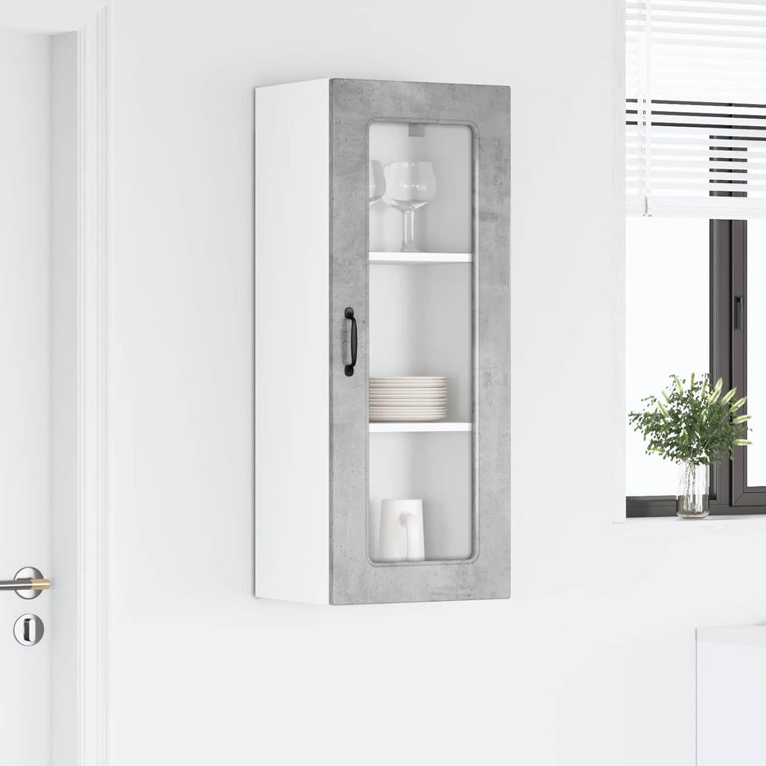 vidaXL Geschirrspülerfront Kalmar Beton Grau 40 x 31 x 100 cm, Eleganter moderner Küchenregal, gross
