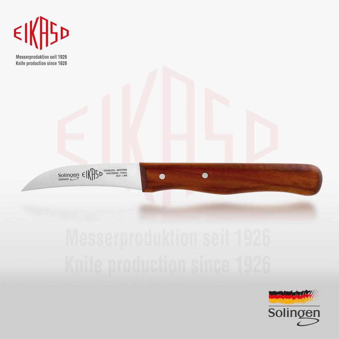 EIKASO Solingen Schälmesser Set 3teilig Profi Küchenmesser Gemüsemesser Obstmesser 6cm Klinge rostfr