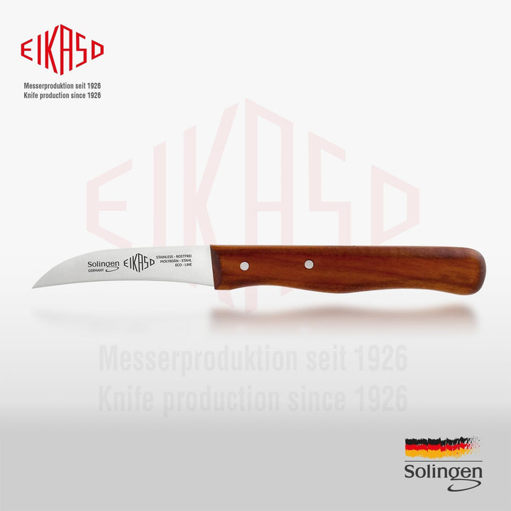 EIKASO Solingen Schälmesser Set 3teilig Profi Küchenmesser Gemüsemesser Obstmesser 6cm Klinge rostfr