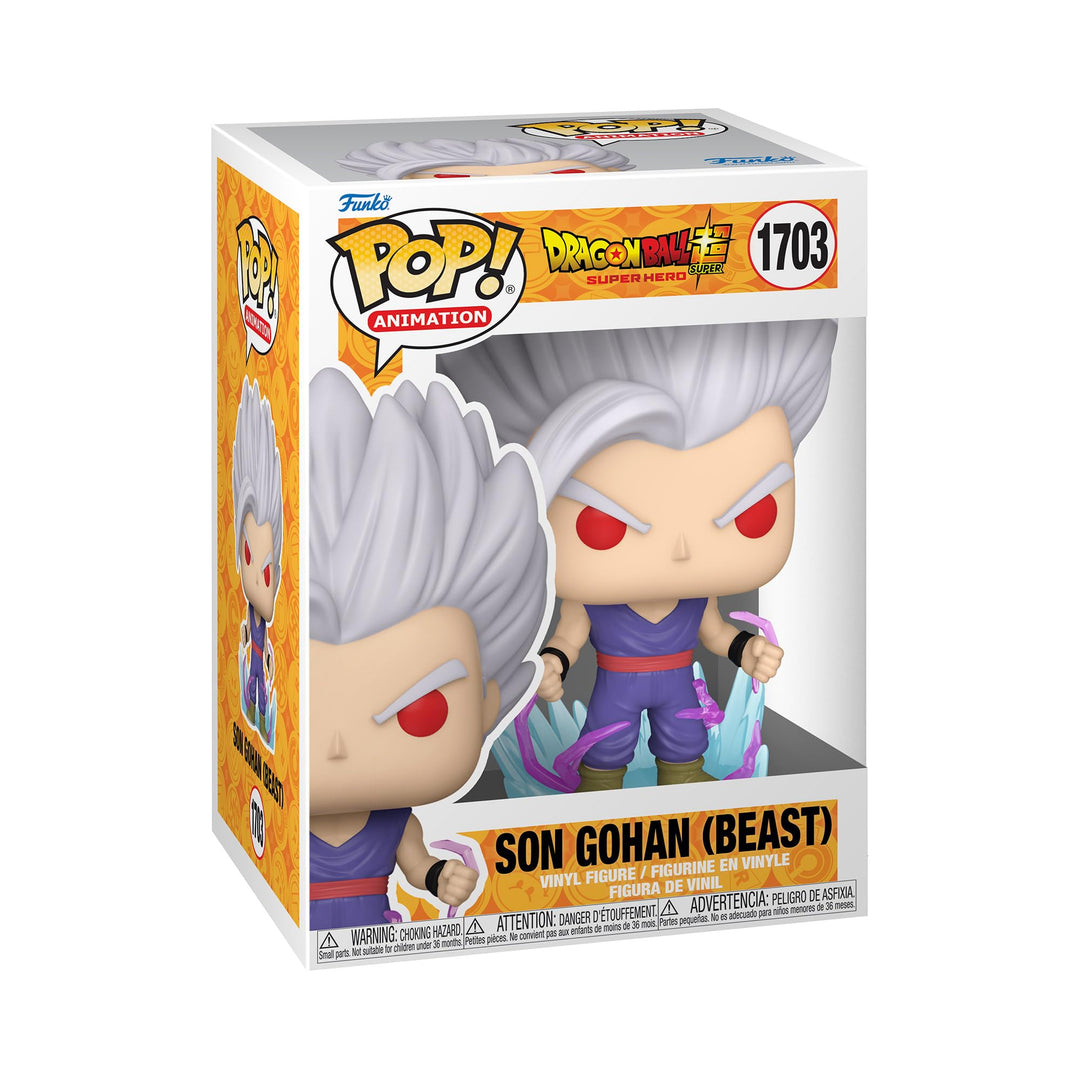 Funko Pop! Animation: DBSSH - Gohan UI - 1/6 Quote Für Seltene Chase-Variante - Leuchtet Im Dunkeln