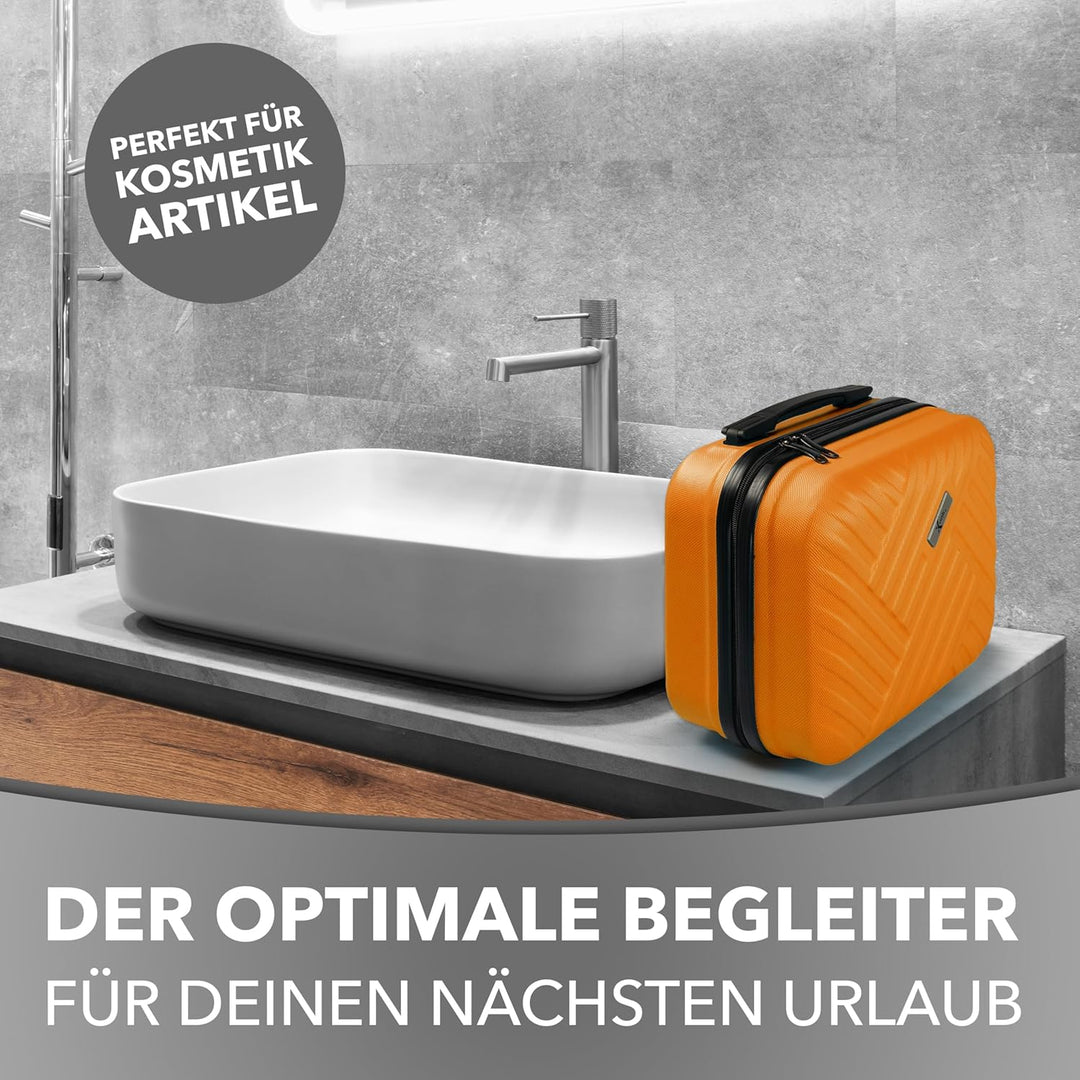 Xonic® Design Kosmetikkoffer aus ABS Hartschale – Robustes Beautycase als Handgepäck - Kosmetiktasch