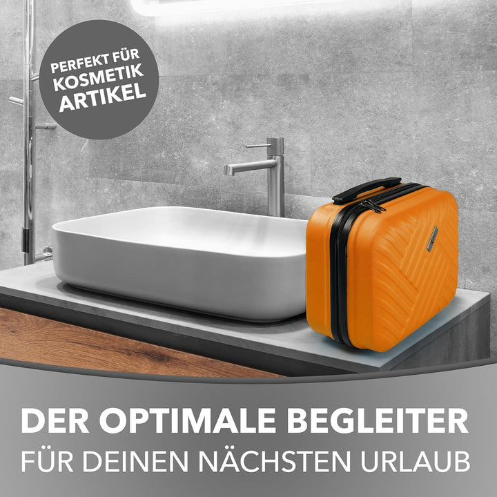 Xonic® Design Kosmetikkoffer aus ABS Hartschale – Robustes Beautycase als Handgepäck - Kosmetiktasch