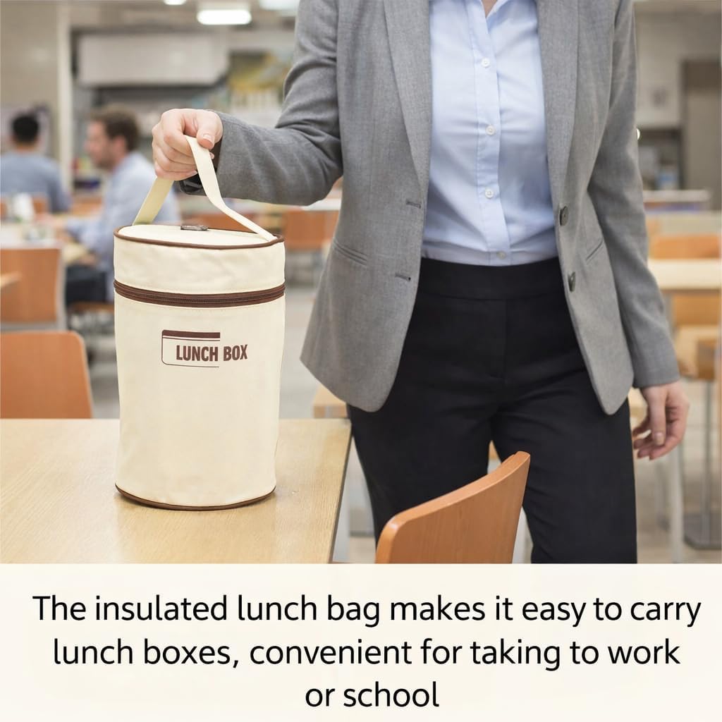 Pissente Isolierte -Lunchbox, Isolierter Lunchbehälter aus 304 Edelstahl, Versiegelt, Multifunktiona