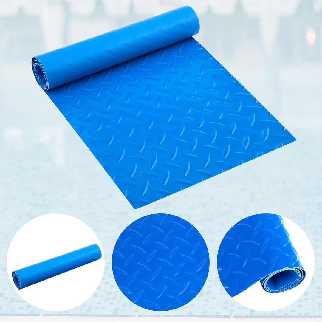 SAVITA 9 x 36 Zoll Schwimmbadleiter Matte, Leiterunterlage Pool Schutzmatte mit Rutschfester Textur
