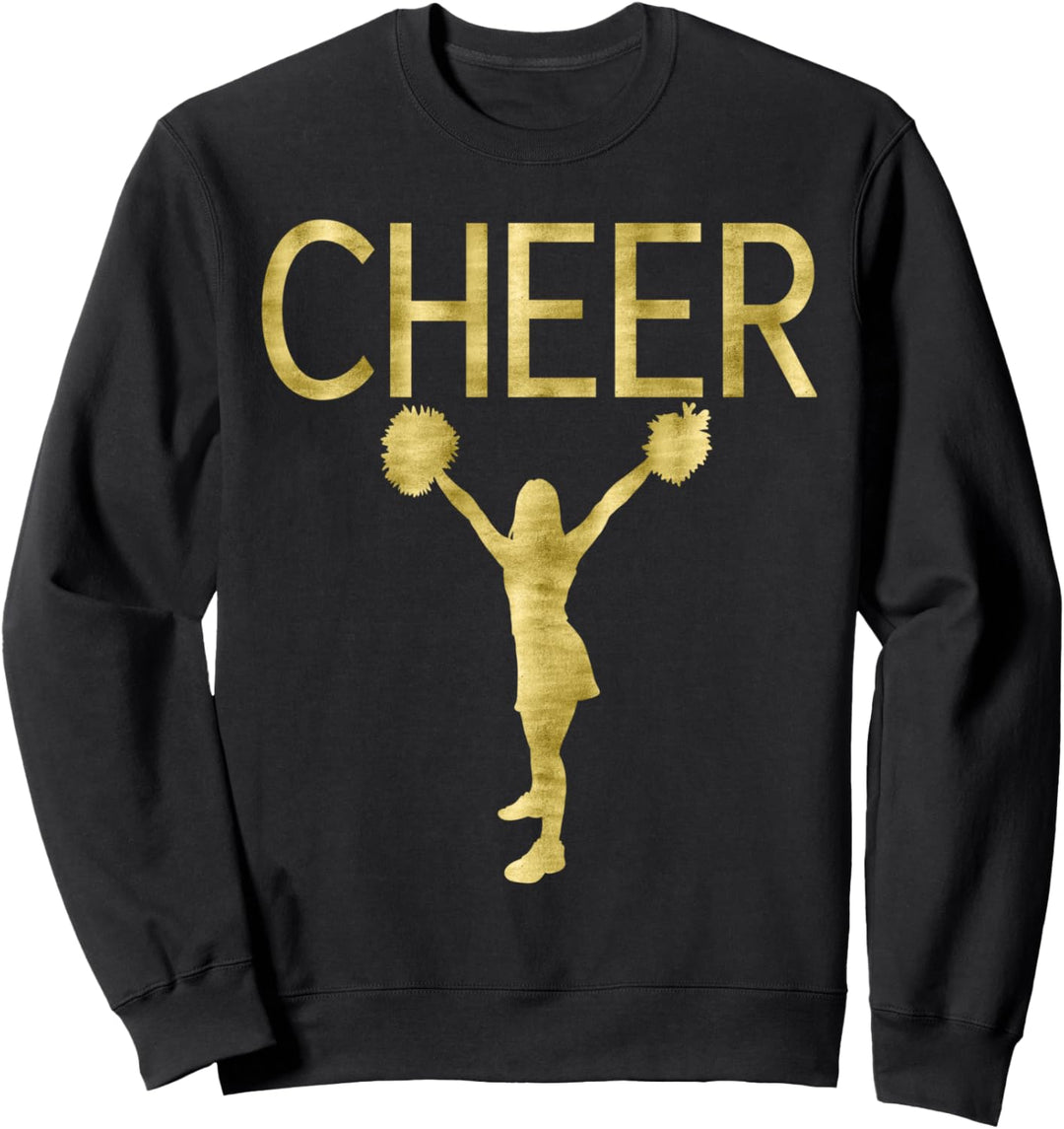 Cheerleading Dark Yellow Graphics Cheer Sweatshirt