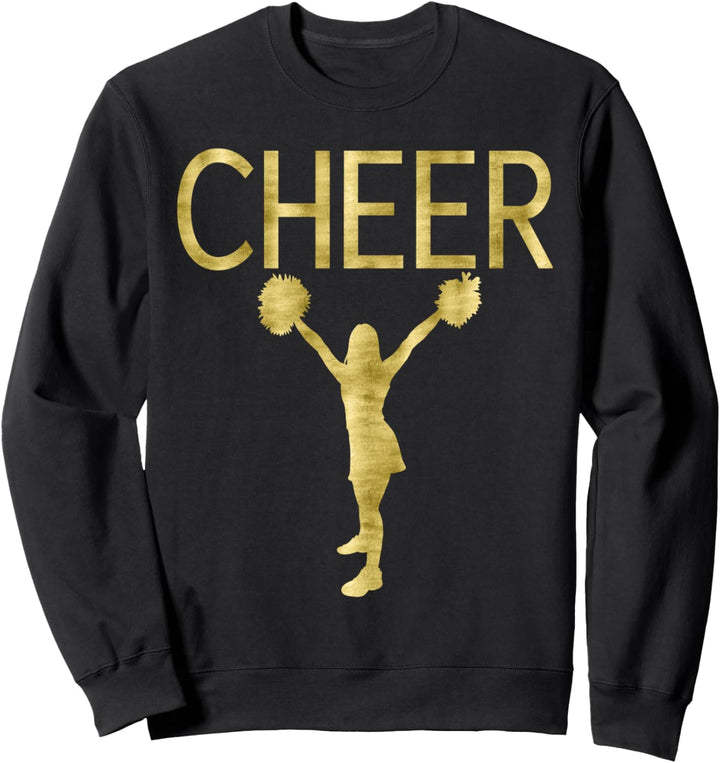 Cheerleading Dark Yellow Graphics Cheer Sweatshirt