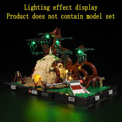 GEAMENT LED Licht-Set Kompatibel mit Lego Dagobah Jedi Training Diorama - Beleuchtungsset für Star W