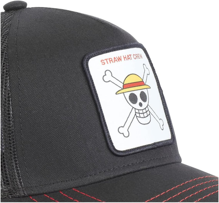Capslab Ruffy One Piece Schwarz Trucker Cap Einheitsgrösse Noir, Einheitsgrösse Noir