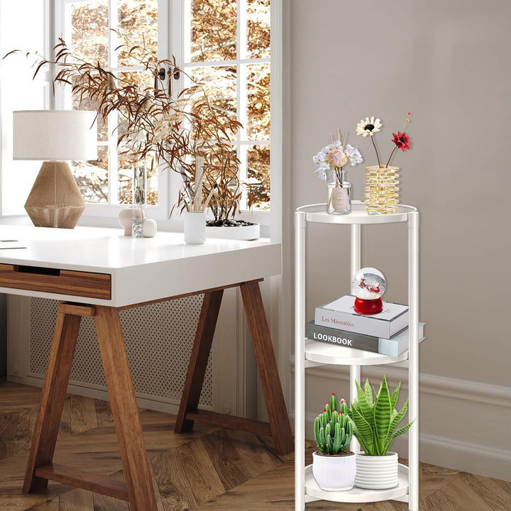 3 Etagen Pflanzenregal Blumenregal, Pflanzenständer Blumenständer Metall , Blumentopfständer Blument