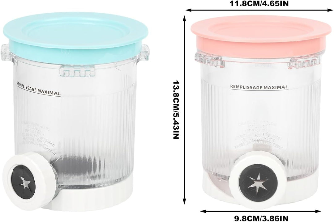 4er-Ninja Creami Swirl - Pack Behälter für Ninja Creami Swirl Pints und Deckel, Eisbehälter Ko