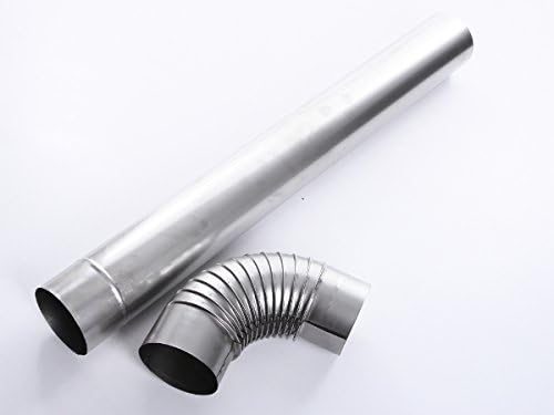 Kaminrohr Ofenrohr Rohr Heizung Rauchrohr 9 Grössen 100cm Länge (Ofenrohr 200), Ofenrohr 200