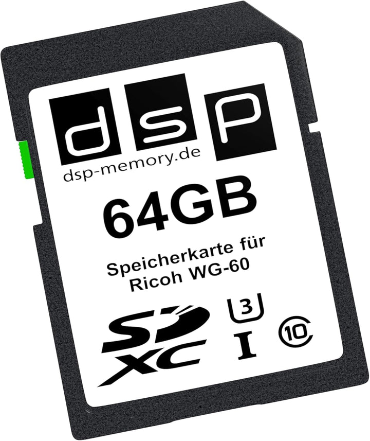 64GB Ultra Highspeed Speicherkarte für Ricoh WG-60 Digitalkamera