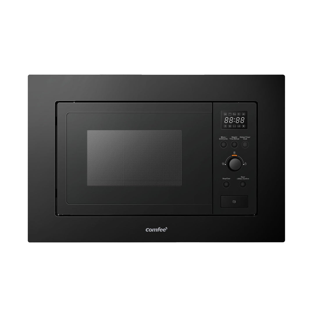 COMFEE' Digitaler Einbau-Mikrowelle, 20 Liter, 800 W, Grill, 5 Leistungsstufen, 8 automatische Menüs