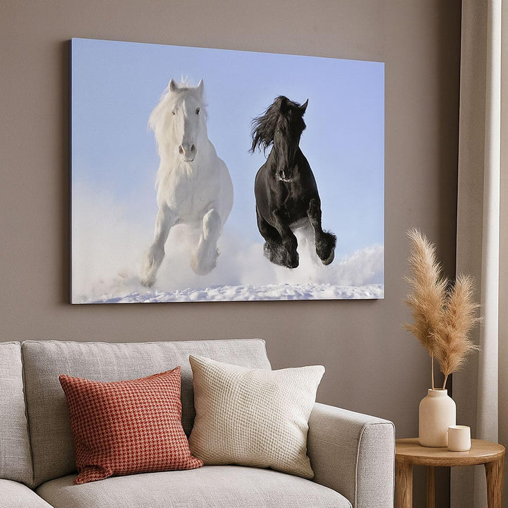 Bilder auf Leinwand 100x70cm Leinwandbild Tiere Schönheit Wettbewerb Gross Wanddeko Bild Schlafzimme