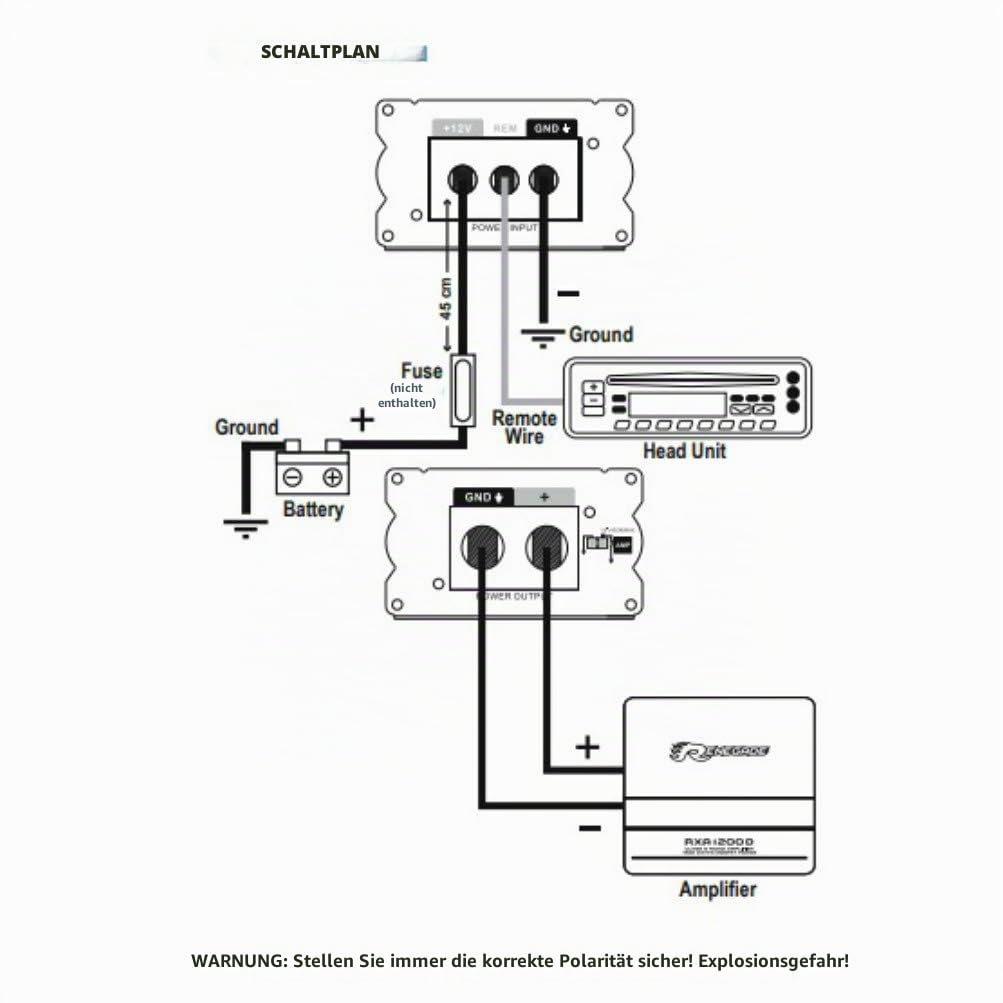 1 RENEGADE RX1800 Power Cap car Audio kondensator 18 Farad für systeme bis 18000 watt rms 1 2 3 4 5