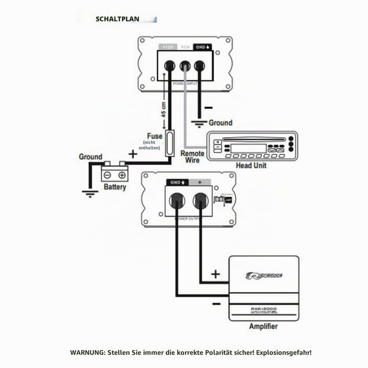 1 RENEGADE RX1800 Power Cap car Audio kondensator 18 Farad für systeme bis 18000 watt rms 1 2 3 4 5