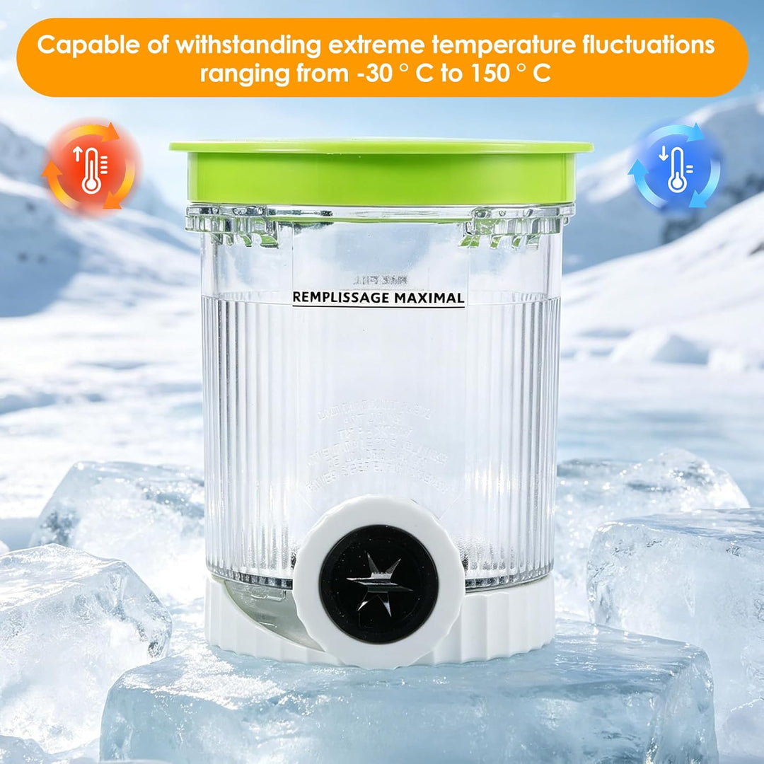 4 Stück für Ninja Swirl Behälter, BPA-frei Ersatzbecher für Ninja Creami Behälter Zubehör, Auslaufsi