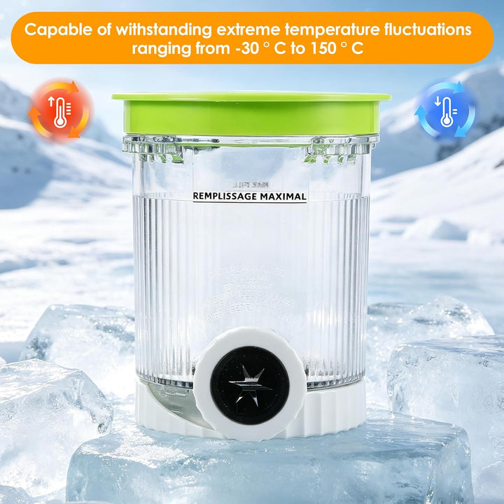 4 Stück für Ninja Swirl Behälter, BPA-frei Ersatzbecher für Ninja Creami Behälter Zubehör, Auslaufsi