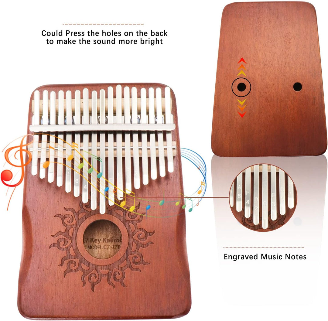 Kalimba Daumenklavier 17 Schlüssel - Kalimba Thumb Piano Instrument Finger Klavier Musikinstrument G