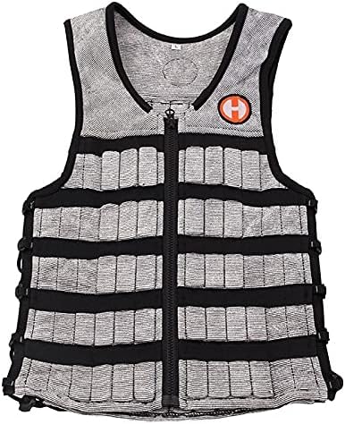 HYPERWEAR Uni Erwachsene Hyper Vest Pro gewichtete Weste, Schwarz / silberfarben