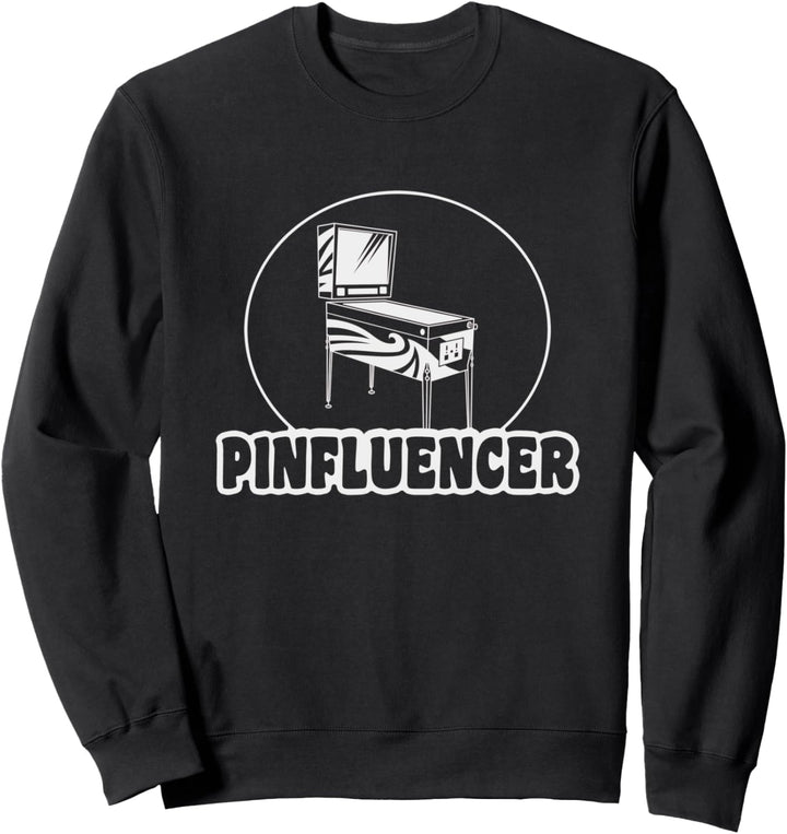 Flipper Pinball Machine Flfluencer League Design Zauberer Sweatshirt