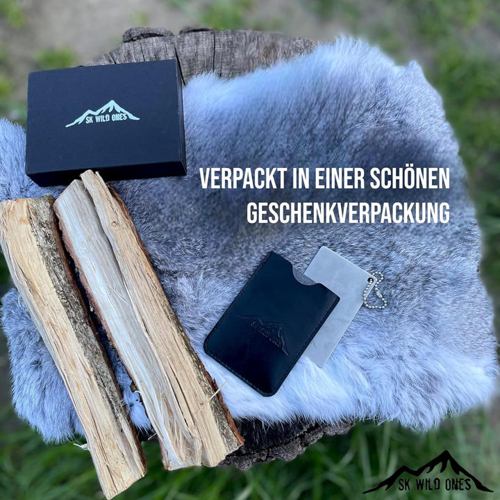 SK Wild Ones® Outdoor Schleifstein Messer - Messer Schärfen Diamant grob & fein - Wetzstein für Mess