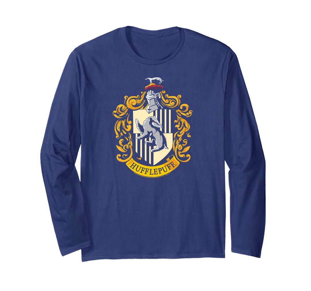 Harry Potter Hufflepuff House Crest Langarmshirt