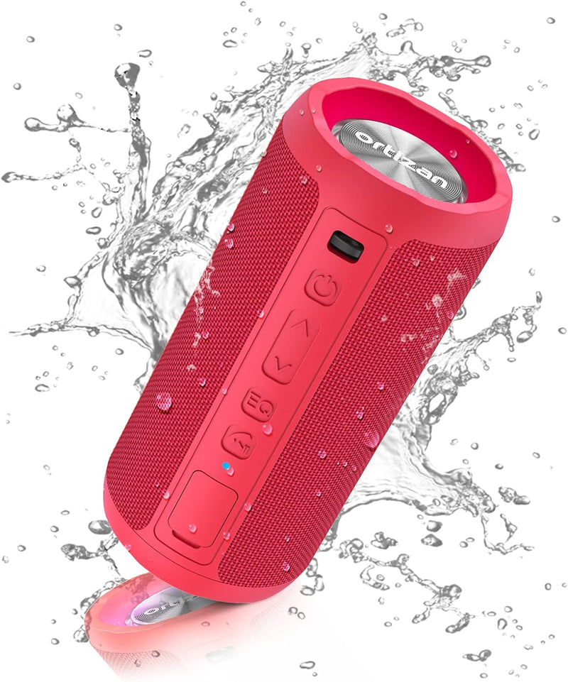 Ortizan Bluetooth Lautsprecher mit Licht, Musikbox Tragbarer Bluetooth Box mit IPX7 wasserdicht, Dua