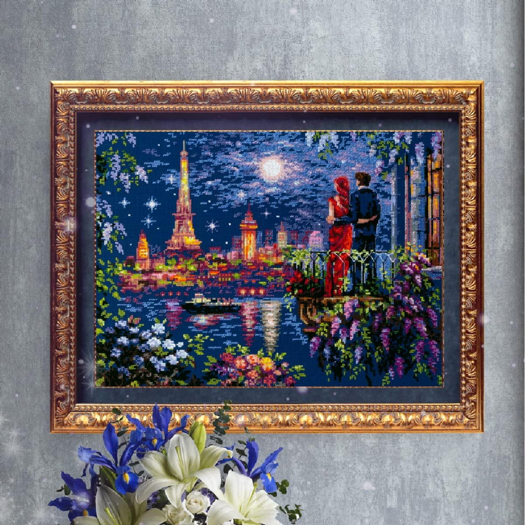 Magic Needle 550-766 ZW Wochenende in Paris Kreuzstichset mit Zählmuster Zweigart Edition, Baumwolle