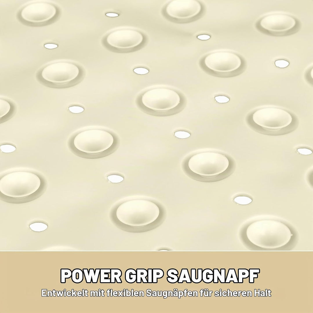 Duschmatte rutschfest Eckduschmatte 70 * 70cm, Duscheinlage Dreieckig mit Saugnäpfe für Eckdusche, D