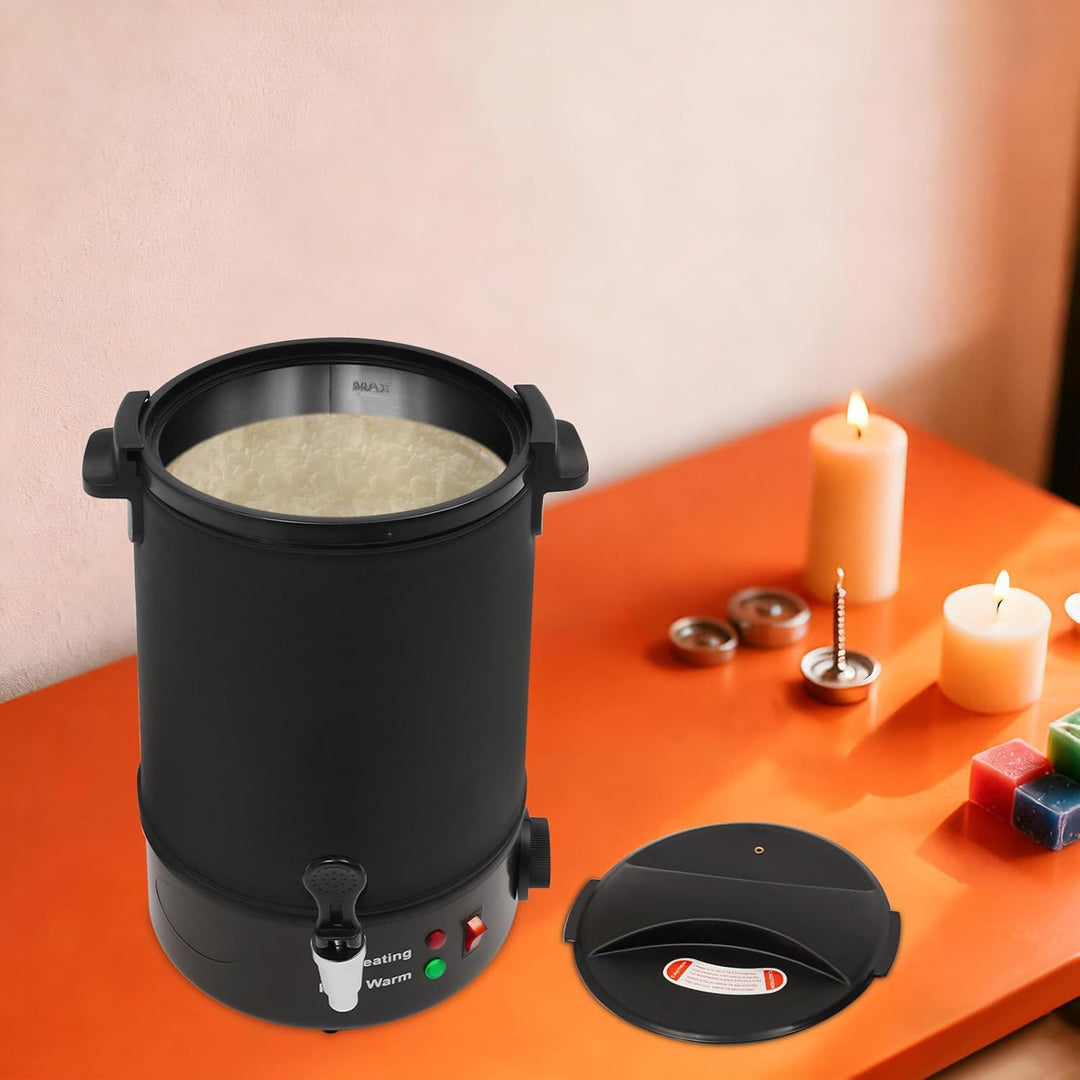 Bagyaluu Wachsschmelzer, 8L Elektrischer Wachsschmelztopf, 1100W, Einstellbare Temperatur, Auslaufha