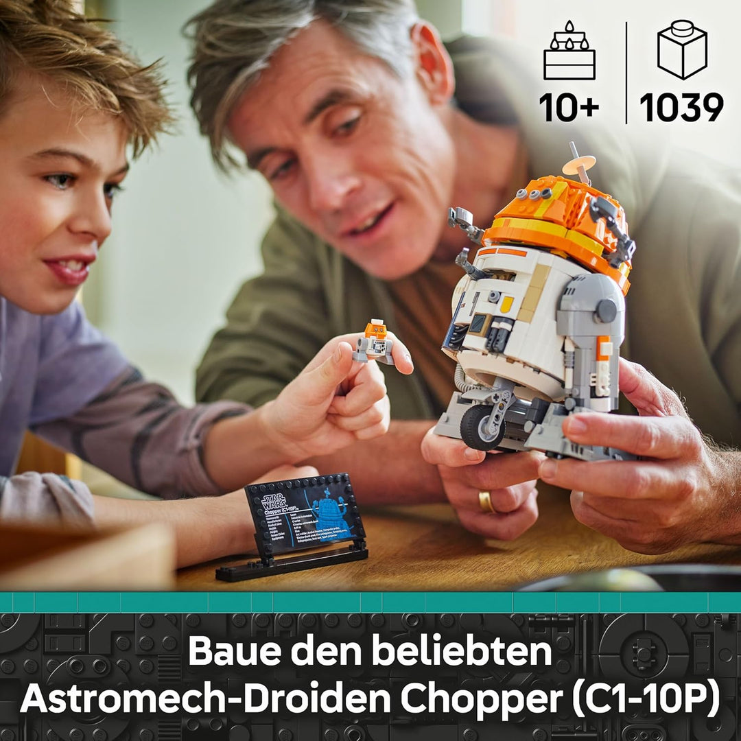 LEGO Star Wars 75416 Ahsoka Astromech-Droide Chopper (C1-10P) Figur - Spielzeug mit beweglichem Kopf