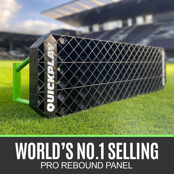QUICKPLAY Replay Station Fussball-Rückprallbrett – Tragbarer Dual-Oberflächen-Fussball-Rebounder mit