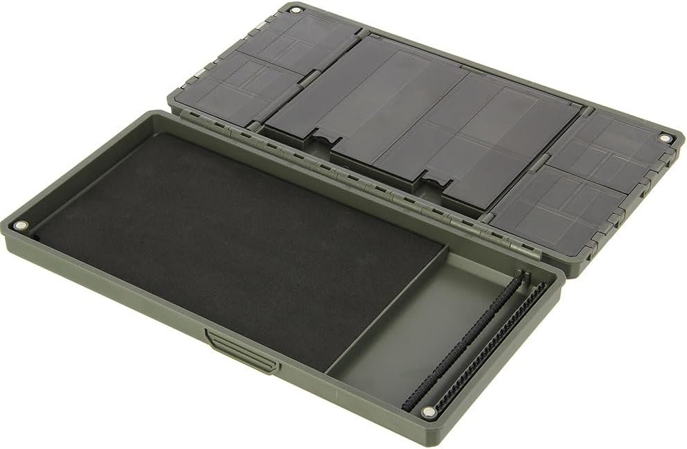 Angelbox magnetisch – Terminal Tackle Rig Box für Haar-Rigs & Tackle Board kompakte Angelbox für Kar