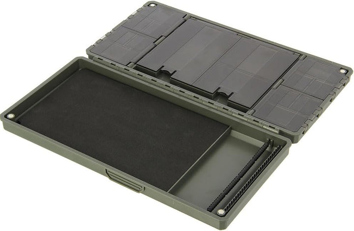 Angelbox magnetisch – Terminal Tackle Rig Box für Haar-Rigs & Tackle Board kompakte Angelbox für Kar
