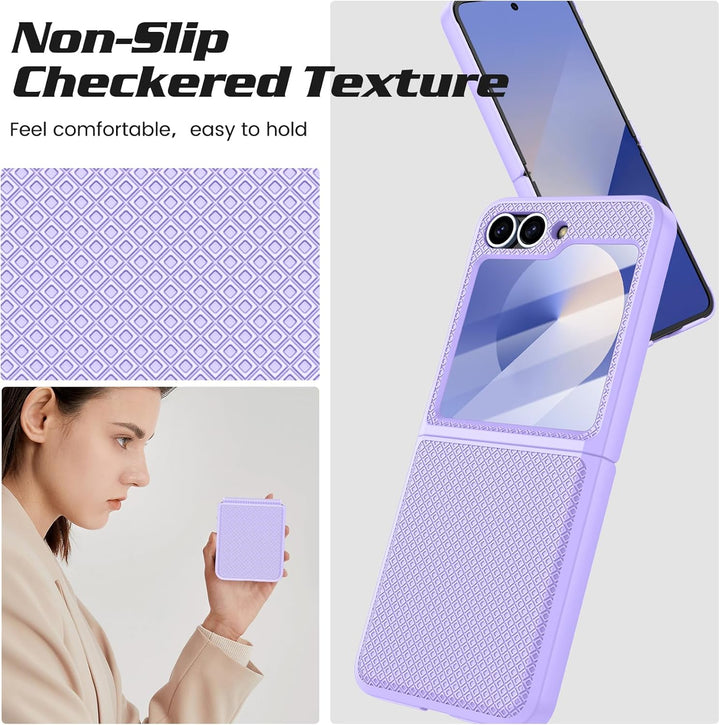 Doeshine für Samsung Galaxy Flip 6/Z Flip 7 FE Hülle [Not for Flip 7] mit Scharnierschutz & Displays