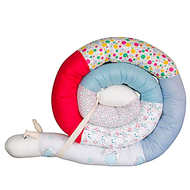 Bettschnecke/Bettschlange XXL (Motiv Regenbogen (1)) Länge 250cm **personalisierbar** Seitenschläfer