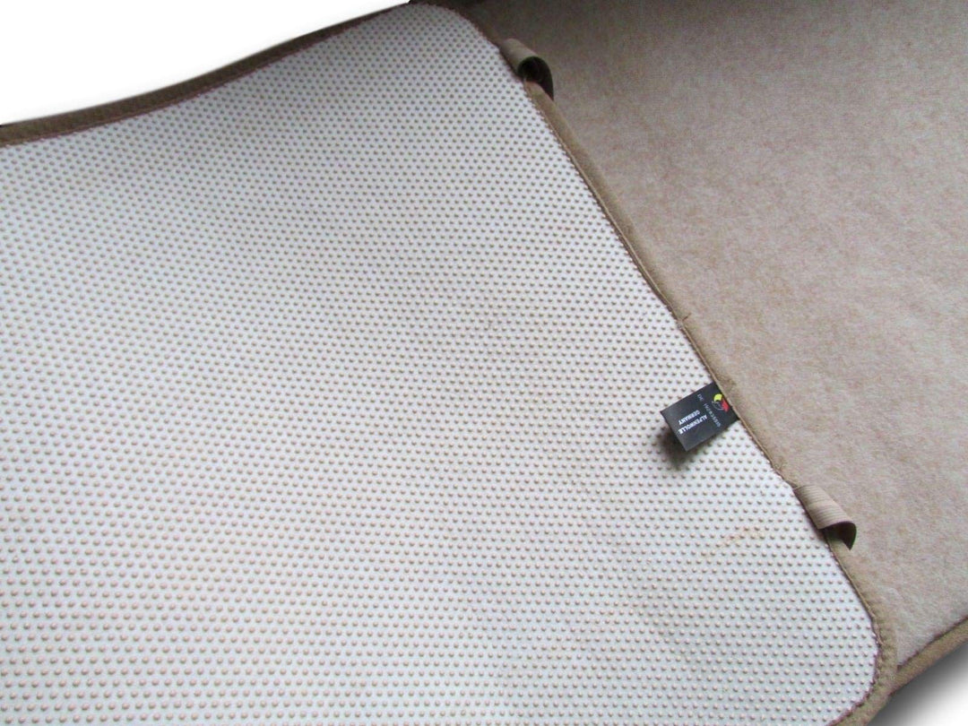 Yogamatte Sportmatte Pilatesmatte Yoga Matte aus 100% Wolle, rutschfest Alpacawolle (beige) 50x200,