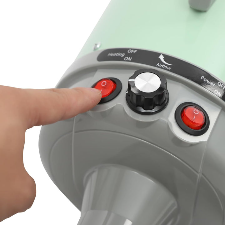 Hundefön Blower mit 4 Düsen - 2200W Profi Blower Hund, Leiser Hundepflege Trockner Gebläse für Hunde