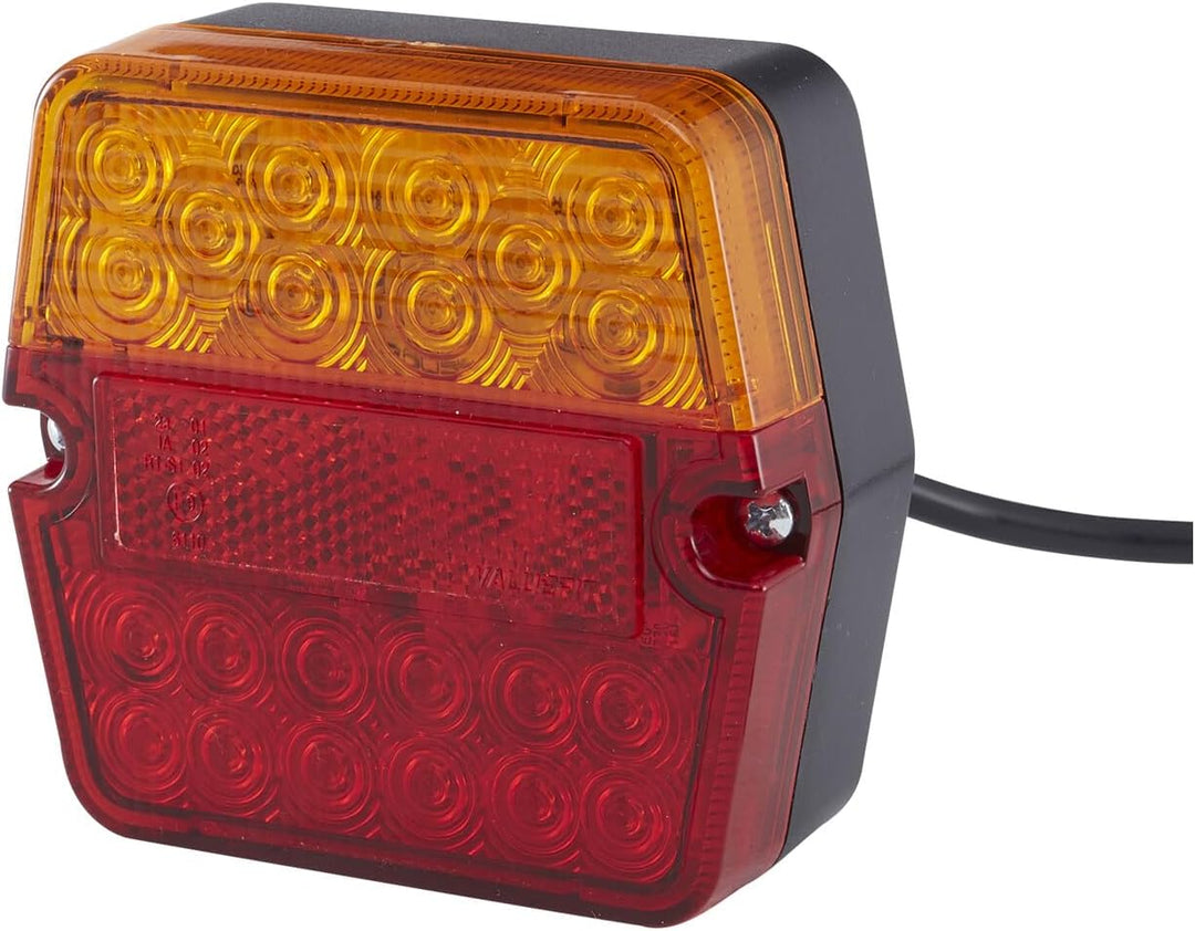 HELLA - Heckleuchte - Valuefit - LED - 24/12V - Anbau/geschraubt - Lichtscheibenfarbe: rot/gelb - St